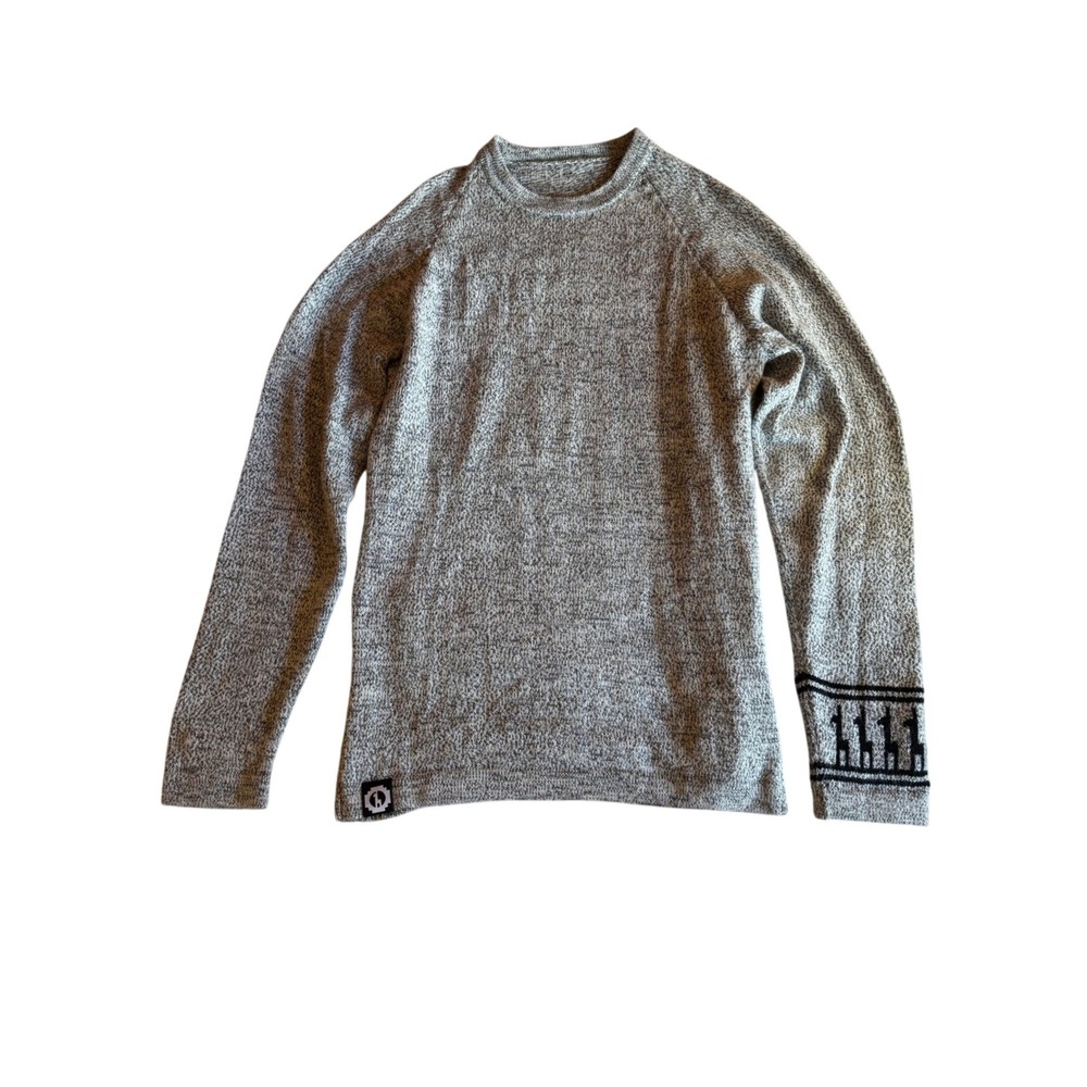 Paka The Costa Unisex Alpaca Blend Crewneck Sweater Grey Marl Large